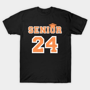 Seniors 2024 Our Final Chapter Graduation Class Of 2024 Funny Senior School Life Back to School T-Shirt